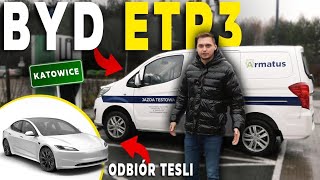 Jadę obejrzeć i kupić używaną Tesle elektrycznym BYD ETP3 🥶 Zima i niski zasięg elektryka 😕 [upl. by Johann]