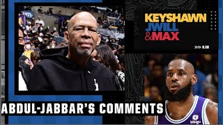 Reacting to Kareem AbdulJabbars comments on LeBron James  KJM [upl. by Axe]