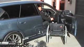 TiLite Wheelchair easy quotin and outquot of Subaru Legacy [upl. by Odlanyer]