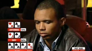 Phil Ivey VS Patrik Antonius  full house battle [upl. by Ainiger]