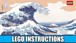 The Great Wave off Kanagawa with LEGO Bricks [upl. by Dav]