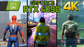 RODANDO 10 GAMES EM 4K 120 FPS E RAYTRACING  GeForce RTX 4090 Review [upl. by Bluefarb]