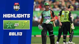 Melbourne Stars v Sydney Thunder  BBL13 [upl. by Airrat]