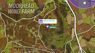 Forza Horizon 4  Moorhead Wind Farm Beauty Spot Location [upl. by Iteerp]