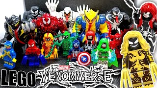 Фигурки симбионтов MARVEL с aliexpressVenomverse minifigures LEGO [upl. by Hsetih]