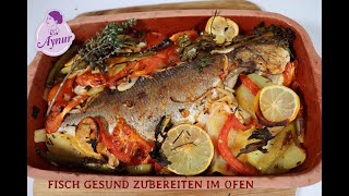 Wie Ihr Rotbarsch und andere Fischarten lecker zubereiten könnt I Fisch im Ofen gesund zubereiten [upl. by Lela]