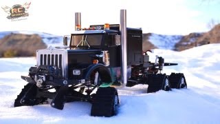 RC ADVENTURES  HD OVERKiLL  6WD Tracks 5 Motors 5 ESCs PURE POWER SEMi TRUCK [upl. by Arman]