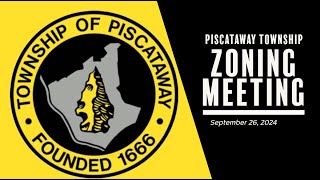 Piscataway Township Zoning Board Meeting September 26 2024 [upl. by Larrie]