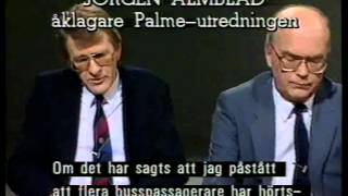 Forum från november 1987 Debatt om polisspåret i Palmeutredningen [upl. by Arvo]