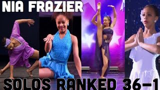 Dance Moms  Nia Frazier Solos Ranked 361 [upl. by Aihsinat203]