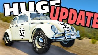 This car gets MAD if you CRASH It HERBIE HUGE UPDATE  BeamNG Drive Herbie UPDATE [upl. by Yanehc444]