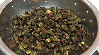 How To Make BamiaOkra Salad With Tahina Dressing [upl. by Stacey]