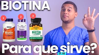 BIOTINA PARA QUE SIRVE  3 COSAS  VITAMINAS [upl. by Lavinia]