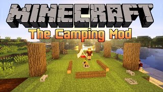 Minecraft  The Camping Mod  Tents Campfires amp More [upl. by Marigolde]