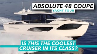 Is this the coolest cruiser in its class Absolute 48 Coupe yacht tour  Motor Boat amp Yachting [upl. by Darice]