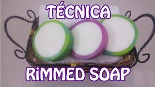 Técnica Rimmed Soap con jabón de glicerina [upl. by Nnairda]