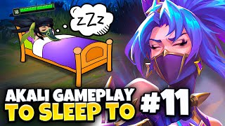 3 Hours of Relaxing Akali gameplay to fall asleep to Part 11  Professor Akali [upl. by Worlock257]