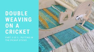 Double Width Weaving On A Cricket Loom Part 3 [upl. by Eltsirc]