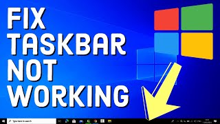 How To Fix Taskbar Not Working in Windows 10 [upl. by Audette]