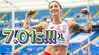 Ewa Swaboda 60m dominance 🇵🇱  Copernicus cup 2024 trackandfield athletics trending usa [upl. by Layman]