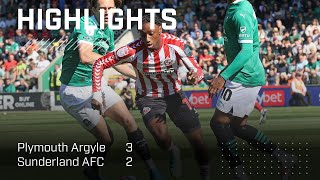 Defeat At Home Park  Plymouth Argyle 3  2 Sunderland AFC  EFL Championship Highlights [upl. by Sisi]