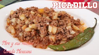 Picadillo con Papas Receta Facil y Rapida [upl. by Aneekas]