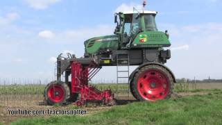 Special FENDT 310 Vario High Clearance  Hoeing apple trees [upl. by Nirraj382]