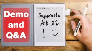 Ratta Supernote A6X2  Your Questions Answered Comparisons Demos and Discussion [upl. by Stern]