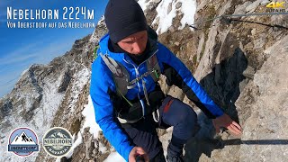 Nebelhorn  2224m  Besteigung  Aufstieg von Oberstdorf  4K Video  Allgäu  2021  Berg  Alpen [upl. by Enyrehtac]