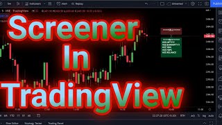 How to develop Screener in Pine Script TradingView  tradingview [upl. by Ettenhoj]