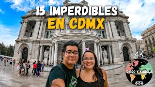 15 LUGARES Y ACTIVIDADES IMPERDIBLES EN CIUDAD DE MÉXICO CDMX 4K [upl. by Gaye360]