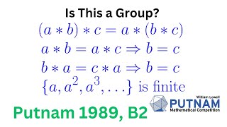 Putnam 1989 B2 An Abstract Algebra Putnam Math Competition Problem [upl. by Greenwood]