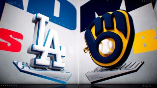 Dodgers vs Brewers  Gameplay 081524 [upl. by Eibrad]