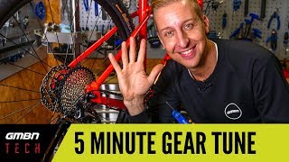 5 Minute Gear Adjust  How To Set Up Your Mountain Bike Gears Correctly [upl. by Hoagland]