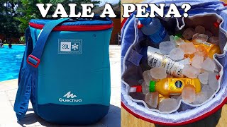 Teste da Bolsa térmica Quechua Compact 20 litros  Será que é boa [upl. by Dorelle]