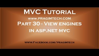 Part 30 View engines in asp net mvc [upl. by Ludeman]