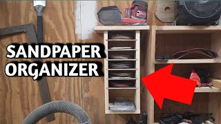 Sandpaper Organizer And Sander Storage [upl. by Ydnagrub786]