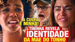 NOVELA TRAVESSIA  Tininha REVELA IDENTIDADE DA MÃE DO TONHO Segredo chocante Resumo capítulo hoje [upl. by Paschasia653]