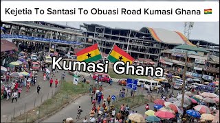 Construction updatelet’s Drive from Kejetia To Santasi To Obuasi Kumasi Ghana🇬🇭do you miss home [upl. by Annael]