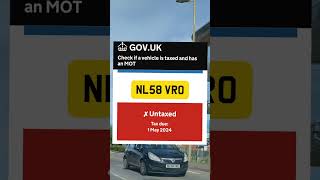 Vauxhall Corsa Untaxed vauxhall vauxhallcorsa vehiclecheck dashcam vehicletax govuk roadtax [upl. by Nies]