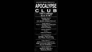 Overthrow Can Live  Apocalypse Club Toronto CA March 10th 1989 1st show 2024 ReRipTHRASH [upl. by Yrannav695]