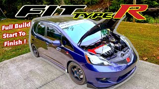 Full Build  Cheapest K24 swap HONDA FIT making a Type R [upl. by Huckaby]