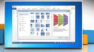 How to apply SmartArt Style to a flow chart in Microsoft® Word 2013 [upl. by Raymund]