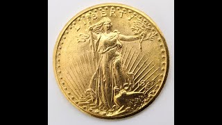 1927 Double Eagle SaintGaudens So Very NICE  better than ms64 unfortunately NOT GRADED [upl. by Faustena]