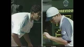 1993 Wimbledon Final  Sampras vs Courier 22 [upl. by Leontine]