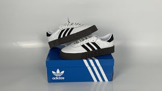 adidas Sambarose White Black Gum W AQ1134 [upl. by Sharia263]