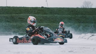 Max Verstappen amp Pierre Gasly  Ice Karting  Bulls on Ice Flevoland The Netherlands [upl. by Veta]