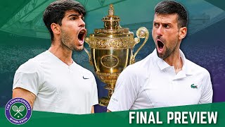 ALCARAZ vs DJOKOVIC Wimbledon 2024 Final  Preview amp Prediction [upl. by Adnohsor]