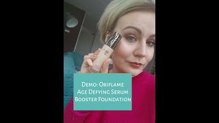 Demo Oriflame Giordani Gold Age Defying Serum Booster Foundation  Vanilla Cool [upl. by Roxana570]