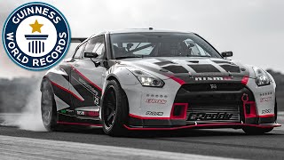 Fastest Drift  Nissan Middle East FZE sets world record [upl. by Carmelita]